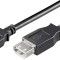 Cablu prelungitor USB A tata USB A mama 1.8m cupru USB 2.0 480Mbit/s Goobay