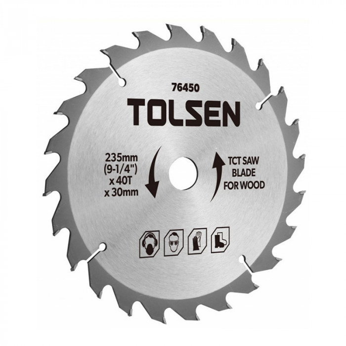 Disc circular pentru lemn Tolsen, 160 x 20 mm, 40 T