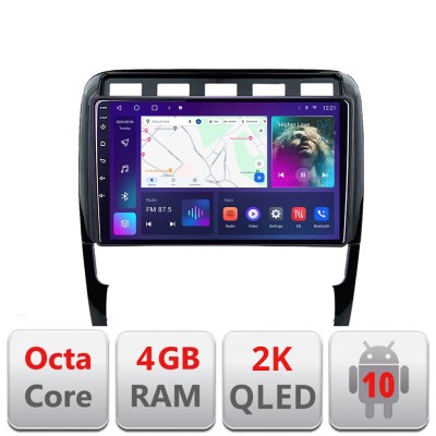 Navigatie Porsche Cayenne 2002-2011 C-443 Android Octa Core Ecran 2K QLED GPS 4G 4+32GB 360 KIT-443+EDT-E409-2K CarStore Technology foto