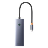Baseus - Docking Station UltraJoy (B00052803811-01) - Type-C to HDMI, VGA, 4xUSB, Type-C, 4K@60Hz - Space Grey