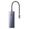 Baseus - Docking Station UltraJoy (B00052803811-01) - Type-C to HDMI, VGA, 4xUSB, Type-C, 4K@60Hz - Space Grey