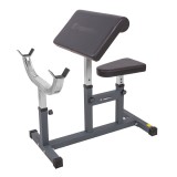 Banca reglabila pentru biceps inSPORTline LKC301, otel cromat