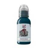 Tus Tatuaje World Famous 30ml Pancho Blue - Cerneala Vegană Profesională, Pigment Intens, Aplicare Ușoară, Vindecare Rapidă