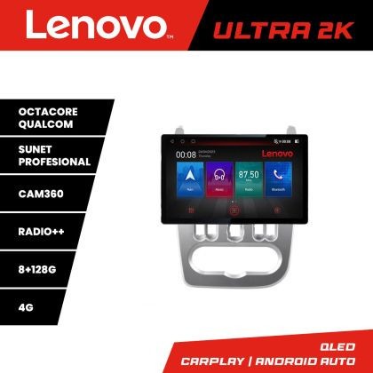 Navigatie Dacia Duster 2010-2012 N-099 ecran 13&quot; 2K 8+128 Android Waze USB Navigatie 4G 360 Toslink Youtube Rad CarStore Technology