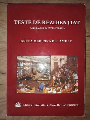 Teste de rezidentiat grupa medicina de familie foto