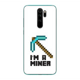 Husa compatibila cu Xiaomi Redmi Note 8 Pro Silicon Gel Tpu Model Minecraft Miner