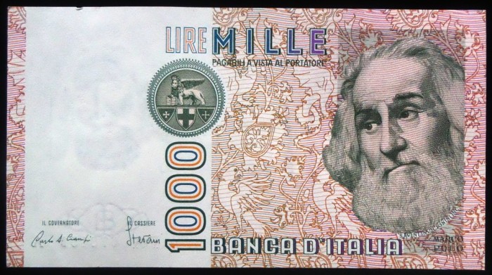 Bancnota 1000 LIRE - ITALIA, anul 1982 *cod 808 = UNC