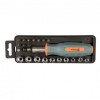 Set 22 biti Vorel 60976 CrV cu Antrenor, Surubelnita Clichet, Tubulare 1/4, PH, PZ, Torx
