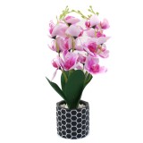 Ghiveci Cu Flori Artificiale, Orchid, Roz, 32cm ComfortTravel Luggage, Ella Home