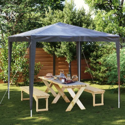 vidaXL Cort de petrecere profesional, antracit, 2,5x2,5 m, 90 g/m&amp;sup2; foto