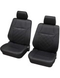 Set Huse Scaun Universale Din Piele Ecologica Fata Petex Negru