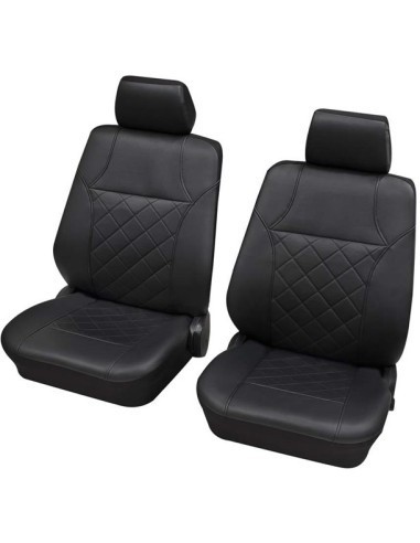 Set Huse Scaun Universale Din Piele Ecologica Fata Petex Negru
