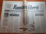 romania libera 15 august 1990-festivalul filmului costinesti,privatizarea