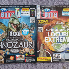 Doua reviste Terra Magazin din 2015 (nr 194 si 196), 52 pag fiecare, stare fb