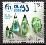MOLDOVA 2022, Arta, Obiecte din sticla, serie neuzata, MNH, Nestampilat