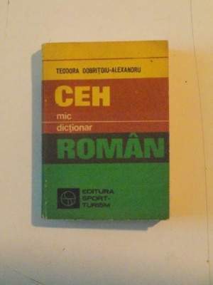 MIC DICTIONAR CEH - ROMAN de TEODORA DOBRITOIU - ALEXANDRU 1983 foto