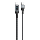 Cablu Dudao USB Tip C - USB Tip C &icirc;ncărcare Rapidă PD 100W 1m Negru (L7MAXC)