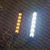 DRL LED Auto, Semnalizare Secvențială Galbenă, Flexibil, Universal, Lumină Zi, Stil Modern, Vizibilitate Sporită