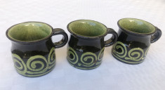 Trei paharele realizate din ceramica suedeza - producator JIE foto
