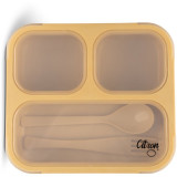 Citron Petit Bento cutie pentru alimente Yellow 16 x18 x4,8 cm 600 ml