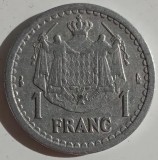 Moneda Monaco - 1 Franc 1943, Europa