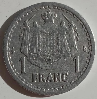 Moneda Monaco - 1 Franc 1943 foto