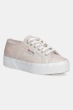 Superga tenisi PLATFORM LAME culoarea portocaliu, S6128SW