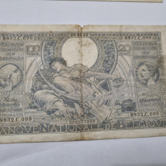 bancnota belgia 100 fr 1942