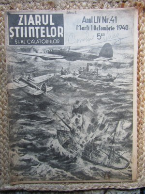 Ziarul Ştiinţelor şi al Călătoriilor nr.41/1940 foto