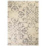 Cumpara ieftin Covor modern design floral, bej/albastru, 140x200 cm