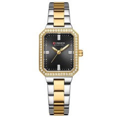Curren, Ceas femei Elegant, Quartz, Analog, Argintiu Negru