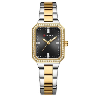 Curren, Ceas femei Elegant, Quartz, Analog, Argintiu Negru foto