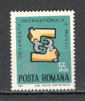 Romania.1969 50 ani Organizatia Internationala A Muncii YR.416 foto