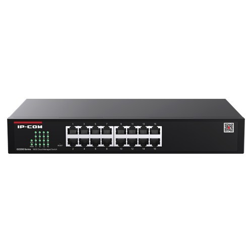 Switch 16 x RJ45 Gigabit, Cloud Management - IP-COM G2216D SafetyGuard Surveillance