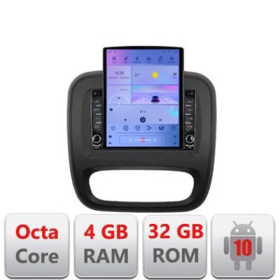 Navigatie Renault Trafic 2014-2017 G-rt09 ecran tip TESLA 9.7&amp;quot; cu Android Radio Bluetooth Internet GPS WIFI 4+32GB DSP v1 CarStore Technology foto