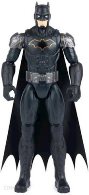 Figurina Spin Master Combat Batman in Armura Neagra cu Elemente Argintii 25cm, foto