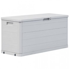vidaXL Lada de depozitare pentru gradina, 280 L, gri deschis foto