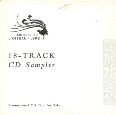 Various - 18-Track CD Sampler, CDr foto
