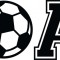 Sticker decorativ, Text Fotbal, Negru, 10101ST-1