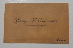 1906 BOTOSANI Lot carte vizita constructor telefonic + adresa prefectura Vasescu