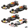 Masinuta Red Bull Verstappen, Set 4 buc, Metal/Plastic, Scara 1:43, +3 ani, Baieti