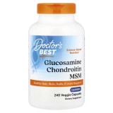 Supliment alimentar Doctor&amp;#039;s Best Glucozamina, Condroitina si MSM OptiMSM, pentru articulatii, 240 capsule