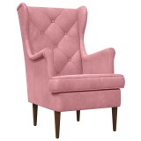 vidaXL fotoliu Roz Catifea 42029910