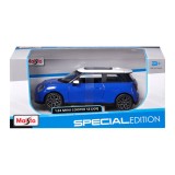 Masina din metal, Maisto, Mini Cooper SE J01, 1:24, Albastru