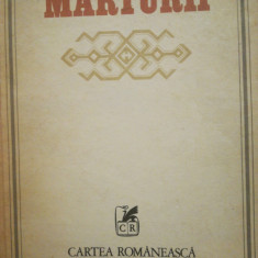 Marturii. Articole, eseuri literare si politice, antologie de Emil Manu, 1979