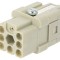 Conector HDC mamă 8 pini 400V