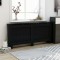 Gossi masca de calorifer, negru, 172 x 19 x 81,5 cm, mdf