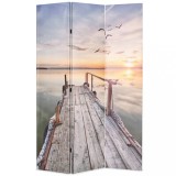 VidaXL Paravan de cameră pliabil, 120 x 170 cm, imprimeu lac
