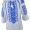 Bluza dama tip ie RD24, alb/albastru cosmic , marimea 2XL