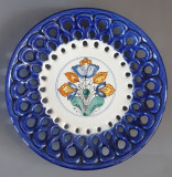Farfurie decorativa ceramica maghiara de tip habana - Ungaria